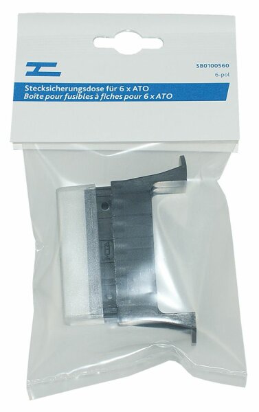 Boîte pour fusibles à fiches 6 pôles