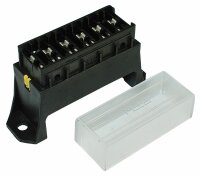 Stecksicherungsdosen 6-pol. transparent