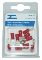 Presskabelschuhe isoliert M4 rot