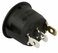 Interrupteur rond avec LED verte 12/24V