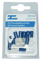 Cosses isolées à presser M 5 bleu