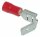 Fiches plates isolées femelles 6.3mm rouge