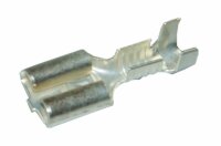 Flachsteckhülsen versilbert 6.3mm