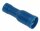 Fiches rondes isolés femelles ø5mm bleu