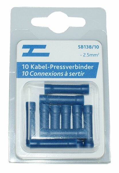 Connexion à presser bleu 2.5mm2