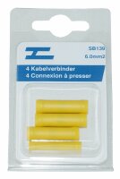 Connexion à presser jaune 6mm2