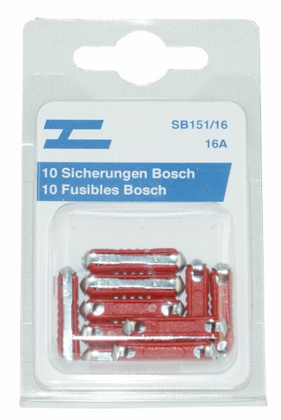 Sicherungen Bosch 10x 16 Amp.