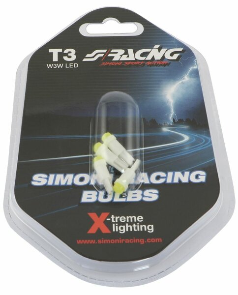 4 x LED Armaturenlampen T3 12 V weiss