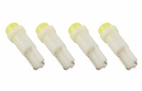 4 x LED Armaturenlampen T3 12 V weiss