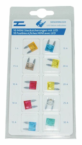 MINI Stecksich. LED assort. 10 Stk.