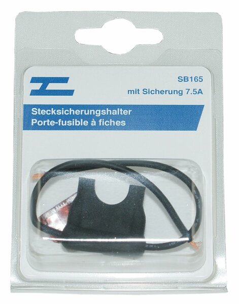 Stecksicherungshalter mit Sich. 7.5Amp.