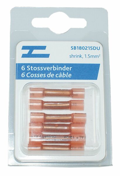 6 x DuraSeal Stossverbinder rot