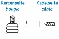 Entstörstecker Moped 1000 Ohm