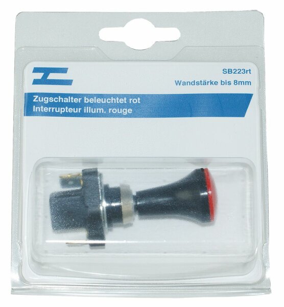 Zugschalter beleuchtet rot