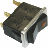 Interrupteur lumineux jaune Ba9s 12V  2W