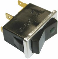 Interrupteur lumineux vert Ba9s 12V  2W