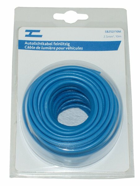 Autolfichtkabel 2.5 mm2, 10m blau
