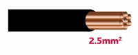 Autolichtkabel 2.5 mm2, 10m schwarz