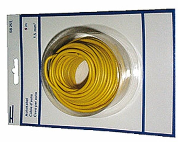 Câble pour éclairage automobile 2.5 mm2, 5 m jaune