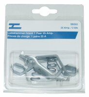 Ladeklemmen blank 1 Paar 25 Amp.