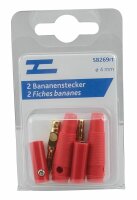 Bananenstecker 2 Paar rot ø 4mm