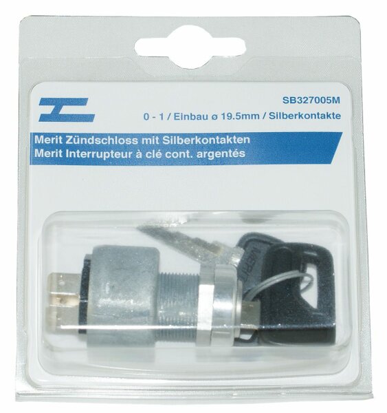 Merit Interrupteur à clé cont. argentés