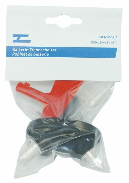 Batterie-Trennschalter mit 2 Kabelsch.
