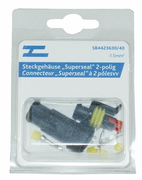 Connecteur «Superseal» - 1.5 mm  2 pôles.