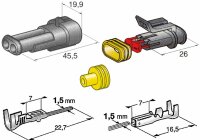 Connecteur «Superseal» - 1.5 mm  2 pôles.