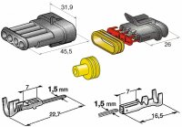 Connecteur «Superseal» - 1.5 mm  4 pôles
