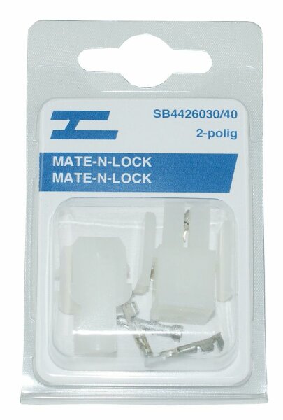 Steckgehäuse MATE-N-LOCK 2-pol