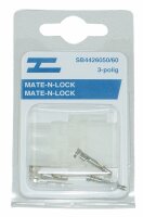 Steckgehäuse MATE-N-LOCK 3-pol