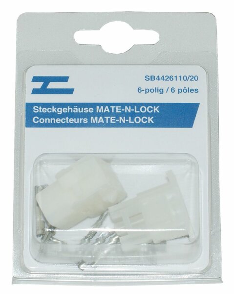 Steckgehäuse MATE-N-LOCK 6-pol