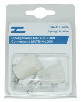 Steckgehäuse MATE-N-LOCK 6-pol