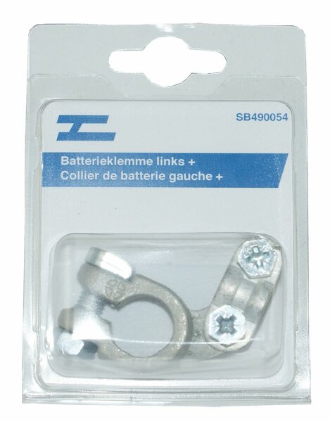 Batterieklemme links pos. +