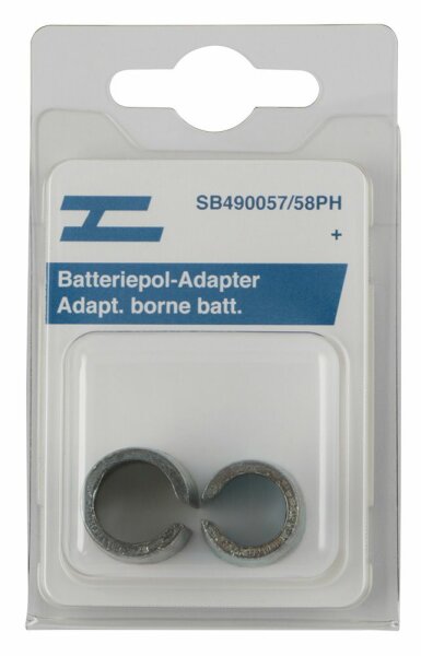 2 capuchons +/- de pôles batterie fins sur DIN