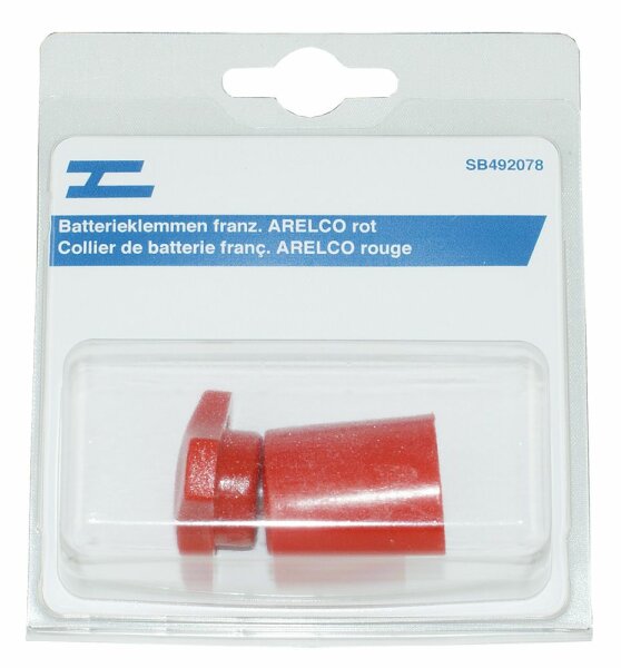 Batterieklemme franz. ARELCO rot