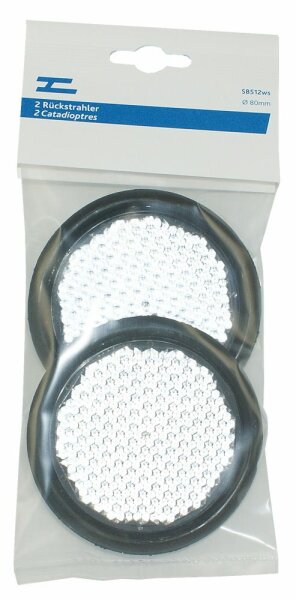 Catadioptres 2 pcs. ronds ø 80 Caoûtch.