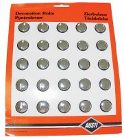 Cache-trous chromés 2 pièces ø18mm