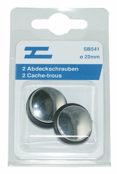 Chrom-Abdeckschrauben 2 Stk ø22mm