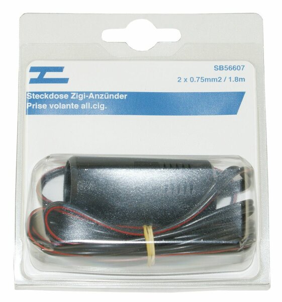 Dose f. Zig.-Anz.-Stecker mit Kabel 1.8m