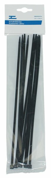 Set à 10 attaches-câbles 4.5x280mm noir