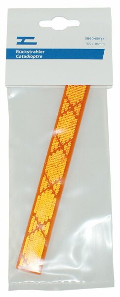 Catadioptre 165x18 jaune autoc.