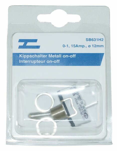 Interrupteur à bascule levier métallique 15A