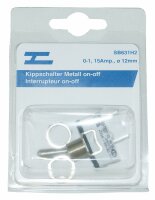 Interrupteur à bascule levier métallique 15A