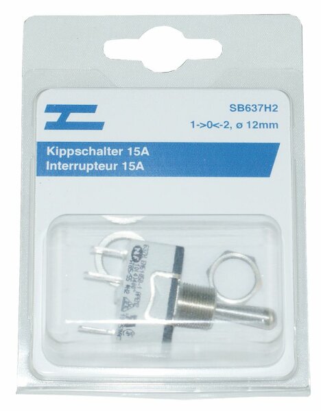 Inverseur levier mét. 15A mom-off-mom