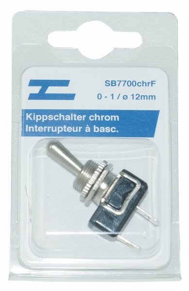 Interrupteur à bascule  chromé (6528)