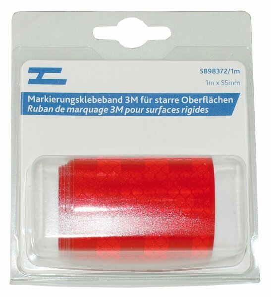 1m Markierungsklebeband 3M rot ECE104