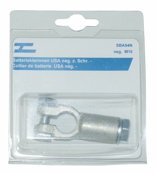 Batterieklemme USA neg. z. Schr. -