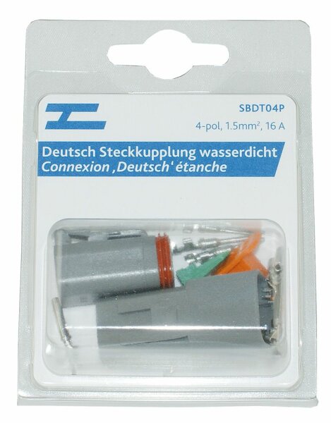 Deutsch Steckkupplung wasserdicht 4 pol.